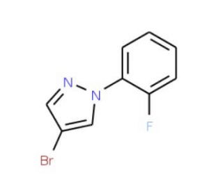 4-Bromo-1-(2-fluorophenyl)-1H-pyrazole (CAS 957062-81-6) - chemical structure image