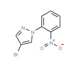 4-Bromo-1-(2-nitrophenyl)-1H-pyrazole (CAS 957034-96-7) - chemical structure image
