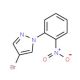 4-Bromo-1-(2-nitrophenyl)-1H-pyrazole (CAS 957034-96-7) - chemical structure image