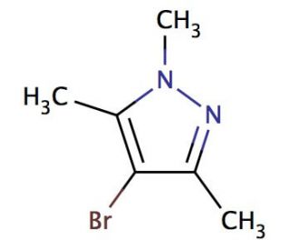 4-Bromo-1,3,5-trimethylpyrazole (CAS 15801-69-1) - chemical structure image