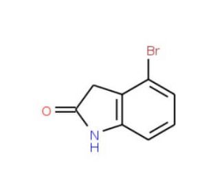 4-Bromo-1,3-dihydro-2H-indol-2-one (CAS 99365-48-7) - chemical structure image
