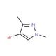 4-bromo-1,3-dimethyl-1H-pyrazole (CAS 5775-82-6) - chemical structure image