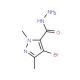 4-Bromo-1,3-dimethylpyrazole-5-carbohydrazide - chemical structure image