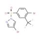 4-Bromo-1-(4-bromo-3-trifluoromethylphenylsulfonyl)pyrazole (CAS 1072944-72-9) - chemical structure image