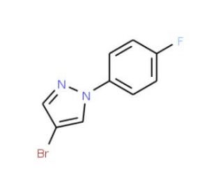4-Bromo-1-(4-fluorophenyl)-1H-pyrazole (CAS 957062-56-5) - chemical structure image
