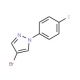 4-Bromo-1-(4-fluorophenyl)-1H-pyrazole (CAS 957062-56-5) - chemical structure image