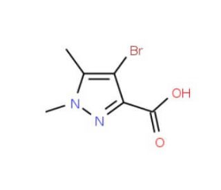 4-Bromo-1,5-dimethyl-1H-pyrazole-3-carboxylic acid (CAS 5775-91-7) - chemical structure image