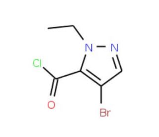 4-bromo-1-ethyl-1H-pyrazole-5-carbonyl chloride - chemical structure image