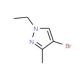 4-Bromo-1-ethyl-3-methyl-1H-pyrazole (CAS 519018-28-1) - chemical structure image