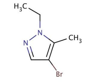 4-Bromo-1-ethyl-5-methyl-1H-pyrazole (CAS 1171667-09-6) - chemical structure image
