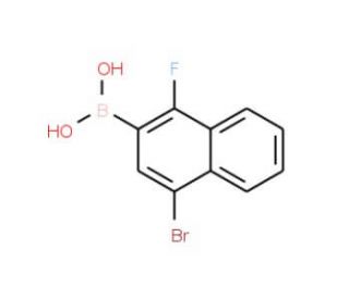 4-Bromo-1-fluoronaphthalene-2-boronic acid (CAS 913836-09-6) - chemical structure image