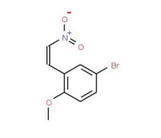 4-bromo-1-methoxy-2-(2-nitrovinyl)benzene (CAS 175205-14-8) - chemical structure image