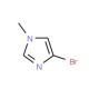 4-Bromo-1-methyl-1H-imidazole (CAS 25676-75-9) - chemical structure image