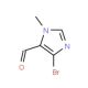4-Bromo-1-methyl-1H-imidazole-5-carboxaldehyde (CAS 141524-74-5) - chemical structure image