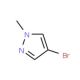 4-Bromo-1-methyl-1H-pyrazole (CAS 15803-02-8) - chemical structure image