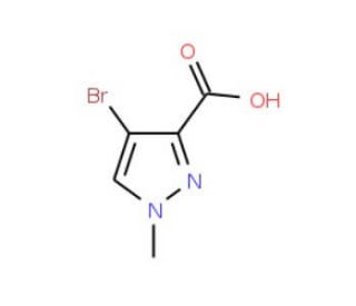 4-Bromo-1-methyl-1H-pyrazole-3-carboxylic acid (CAS 84547-86-4) - chemical structure image