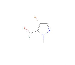 4-Bromo-1-methyl-1H-pyrazole-5-carboxaldehyde (CAS 473528-88-0) - chemical structure image