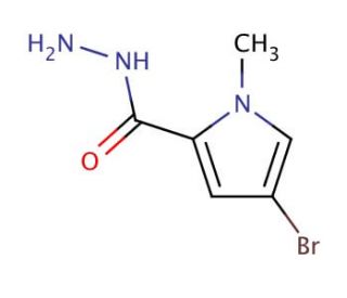 4-Bromo-1-methyl-1H-pyrrole-2-carbohydrazide - chemical structure image