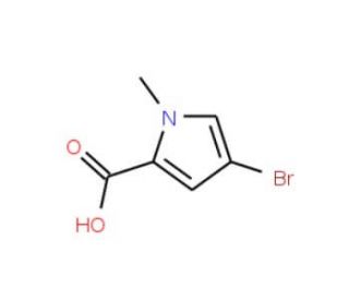 4-Bromo-1-methyl-1H-pyrrole-2-carboxylic acid (CAS 875160-43-3) - chemical structure image