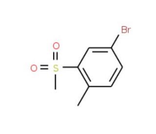 4-Bromo-1-methyl-2-(methylsulphonyl)benzene (CAS 254887-17-7) - chemical structure image