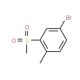 4-Bromo-1-methyl-2-(methylsulphonyl)benzene (CAS 254887-17-7) - chemical structure image