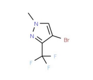 4-Bromo-1-methyl-3-(trifluoromethyl)-1H-pyrazole (CAS 497832-99-2) - chemical structure image