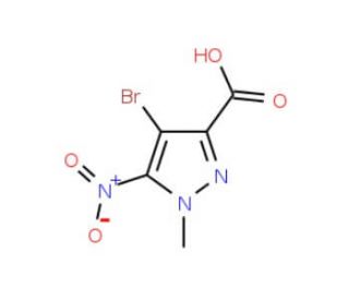 4-Bromo-1-methyl-5-nitro-1H-pyrazole-3-carboxylic acid - chemical structure image