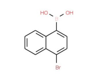4-Bromo-1-naphthaleneboronic acid (CAS 145965-14-6) - chemical structure image