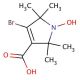 4-Bromo-1-oxyl-2,2,5,5-tetramethyl-δ3-pyrroline-3-carboxylic Acid (CAS 78033-69-9) - chemical structure image