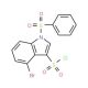 4-Bromo-1-phenylsulfonyl-3-chlorosulfonylindol (CAS 1027069-88-0) - chemical structure image