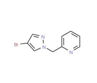 4-Bromo-1-(pyridin-2-yl)methylpyrazole (CAS 850349-20-1) - chemical structure image
