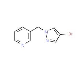 4-Bromo-1-(pyridin-3-ylmethyl)pyrazole (CAS 850349-24-5) - chemical structure image