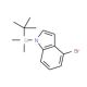 4-Bromo-1-(tert-butyldimethylsilyl)-1H-indole (CAS 193694-04-1) - chemical structure image