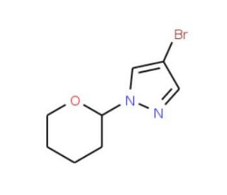 4-Bromo-1-(tetrahydro-2H-pyran-2-yl)-1H-pyrazole (CAS 82099-98-7) - chemical structure image