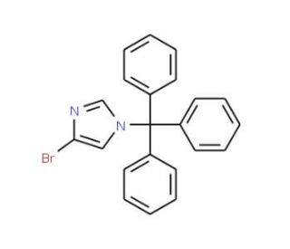 4-Bromo-1-trityl-1H-imidazole (CAS 87941-55-7) - chemical structure image