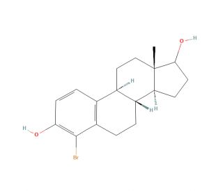 4-Bromo 17&beta;-Estradiol (CAS 1630-83-7) - chemical structure image
