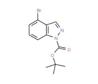 4-Bromo-1H-indazole, N1-BOC protected (CAS 926922-37-4) - chemical structure image