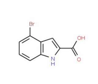 4-bromo-1H-indole-2-carboxylic acid (CAS 16732-64-2) - chemical structure image