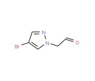 (4-Bromo-1H-pyrazol-1-yl)acetaldehyde - chemical structure image