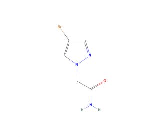 4-Bromo-1H-pyrazole-1-acetamide (CAS 1177354-50-5) - chemical structure image