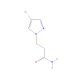 4-Bromo-1H-pyrazole-1-propanamide (CAS 1177349-02-8) - chemical structure image
