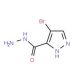 4-bromo-1H-pyrazole-5-carbohydrazide - chemical structure image