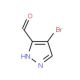 4-Bromo-1H-pyrazole-5-carboxaldehyde (CAS 287917-97-9) - chemical structure image