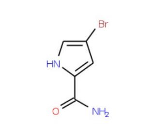 4-Bromo-1H-pyrrole-2-carboxamide (CAS 196106-96-4) - chemical structure image