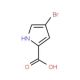 4-Bromo-1H-pyrrole-2-carboxylic acid (CAS 27746-02-7) - chemical structure image