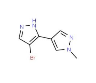 4-Bromo-1&prime;-methyl-1H,1&prime;H-3,4&prime;-bipyrazole - chemical structure image