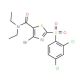 4-Bromo-2-(2,4-dichlorophenylsulfonyl)thiazole-5-carboxylic acid diethylamide - chemical structure image