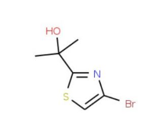 4-Bromo-2-(2-hydroxyprop-2-yl)-1,3-thiazole (CAS 761447-63-6) - chemical structure image