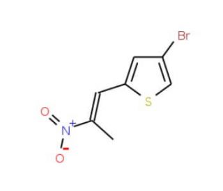 4-Bromo-2-(2-nitro-1-propenyl)thiophene (CAS 175205-19-3) - chemical structure image