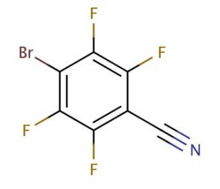 4-Bromo-2,3,5,6-tetrafluorobenzonitrile (CAS 17823-40-4) - chemical structure image